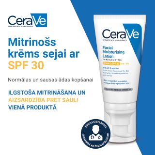 CERAVE Moisturising SPF 30 sejas krēms, 52 ml