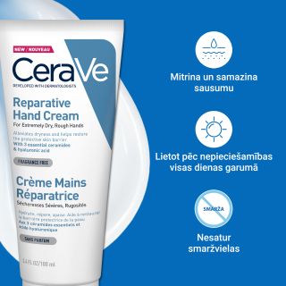 CERAVE Reparative With Ceramides roku krēms, 100 ml