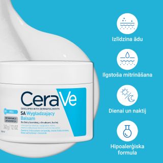 CERAVE SA Smoothing ķermeņa krēms, 340 g