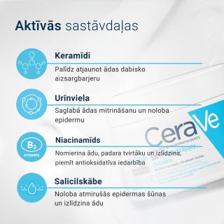 CERAVE SA Smoothing ķermeņa krēms, 340 g
