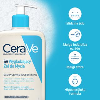 CERAVE SA Smoothing mazgāšanās želeja, 473 ml