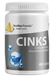 VESELĪBAS PIRAMĪDA Cinks tabletes, 60 gab.