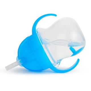 MUNCHKIN 6m+, blue krūzīte ar salmiņu, 207 ml