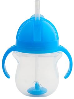MUNCHKIN 6m+, blue krūzīte ar salmiņu, 207 ml