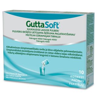 GUTTA SOFT GuttaSoft pulveris iekšķīgi lietojama šķīduma pagatavošanai, N10 pulveris, 10 gab.