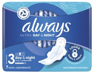 ALWAYS Ultra Night higiēniskās paketes, 7 gab.