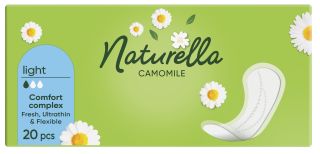 NATURELLA Camomile Light ikdienas ieliktnīši, 20 gab.