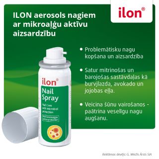 ILON Nail izsmidzināms līdzeklis, 50 ml