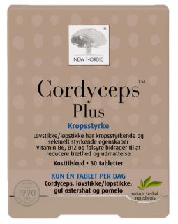 NEW NORDIC Cordyceps Plus tabletes, 30 gab.