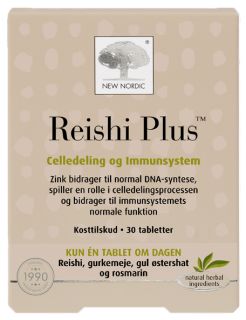 NEW NORDIC Reishi Plus tabletes, 30 gab.