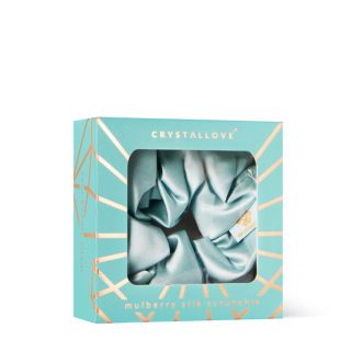 CRYSTALLOVE Amazonite zīda matu gumija, 1 gab.