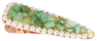 CRYSTALLOVE Aventurine matu sprādze, 1 gab.