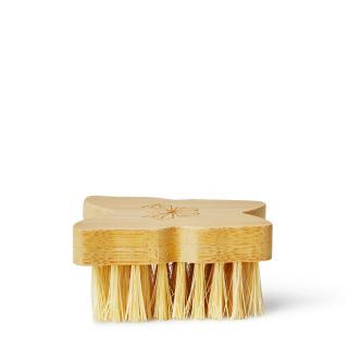 CRYSTALLOVE Butterfly Bamboo Agave Travel Size ķermeņa birste, 1 gab.