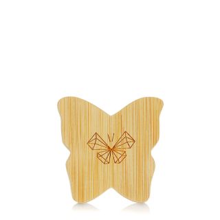 CRYSTALLOVE Butterfly Bamboo Agave Travel Size ķermeņa birste, 1 gab.