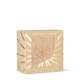 CRYSTALLOVE Butterfly Bamboo Travel Size birstīte sejai, 1 gab.