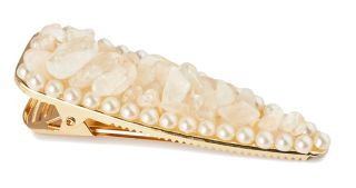 CRYSTALLOVE Clear Quartz matu sprādze, 1 gab.