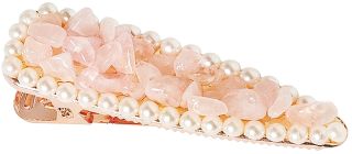 CRYSTALLOVE Rose Quartz matu sprādze, 1 gab.