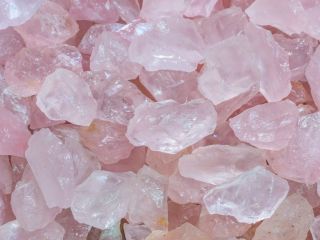 CRYSTALLOVE Rose Quartz matu sprādze, 1 gab.
