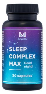 MV HEALTH Sleep Complex Max kapsulas, 30 gab.