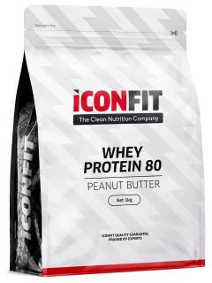 ICONFIT Whey Protein 80 - Peanut-Butter pulveris, 1000 g