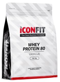 ICONFIT Whey Protein 80 - Vanilla pulveris, 1000 g