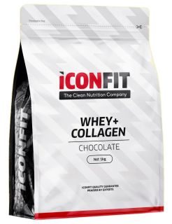 ICONFIT Whey+Collagen - Strawberry pulveris, 1000 g