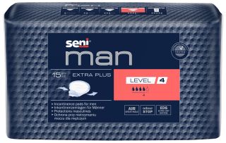 SENI Man Extra Plus (Level 4) uroloģiskie ieliktņi, 15 gab.