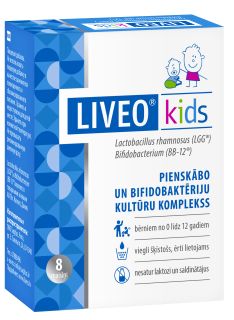 LIVEO Liveo Kids pulverīši 2g, N8 paciņas, 8 gab.