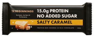 THE BEGINNINGS Proteīns 30% Sāļā karamele batoniņš, 50 g
