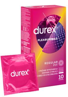 DUREX Pleasuremax prezervatīvi, 10 gab.