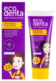 ECODENTA Kake Make Raspberry Flavoured zobu pasta, 75 ml