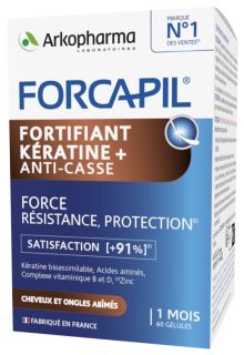 FORCAPIL Fortifiant Keratine+ kapsulas, 60 gab.