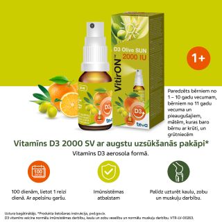 VITIRON D3 Olive SUN 2000 IU sprejs, 10 ml