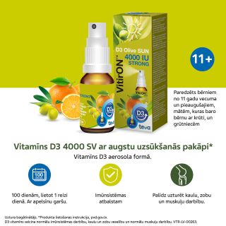 VITIRON D3 Olive Sun 4000 IU Strong sprejs, 10 ml