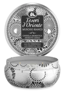 TESORI d'ORIENTE White Musk aromātiskā svece, 200 g