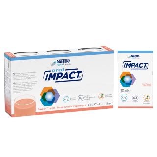 NESTLE Impact Oral ar tropisko augļu garšu, 237 ml, 3 gab.