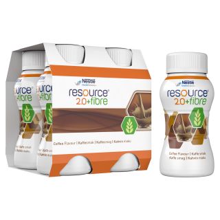 NESTLE Resource 2.0 Fibre ar kafijas garšu, 200 ml, 4 gab.