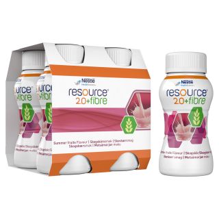 NESTLE Resource 2.0 Fibre ar meža ogu garšu, 200 ml, 4 gab.