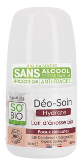 SO BIO ETIC 24H Ar Ēzeļa Pienu dezodorants, 50 ml