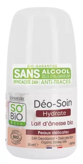 SO BIO ETIC 24H Ar Ēzeļa Pienu dezodorants, 50 ml