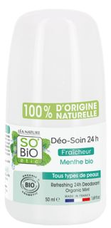 SO BIO ETIC 24H Ar Piparmētru dezodorants, 50 ml