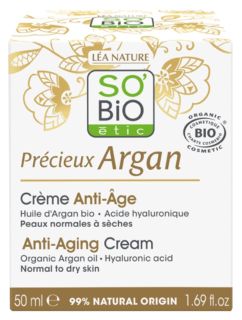 SO BIO ETIC Argan Anti-Aging Day sejas krēms, 50 ml