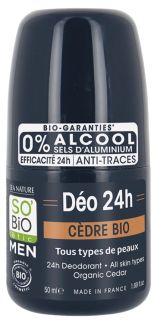 SO BIO ETIC Men 24H Ar Ciedru dezodorants, 50 ml