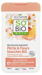SO BIO ETIC Peach & White Flowers dušas želeja, 450 ml