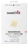 SWISS OVIT Magnesium Malate 150 mg + Vit. B6 kapsulas, 30 gab.