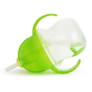 MUNCHKIN 6m+, green krūzīte ar salmiņu, 207 ml