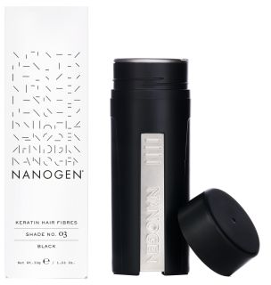 NANOGEN Keratin Black matu šķiedras, 30 g