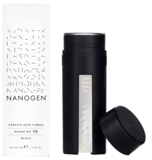 NANOGEN Keratin Black matu šķiedras, 30 g
