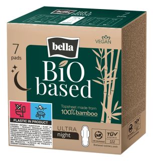 BELLA Bio Based Night higiēniskās paketes, 7 gab.