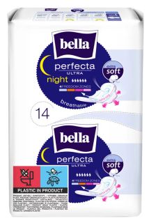 BELLA Perfecta Ultra Night higiēniskās paketes, 14 gab.